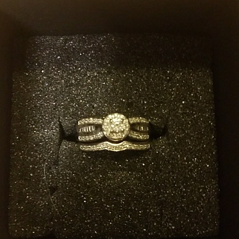 SOLD SOLD Sterling silver diamond ring